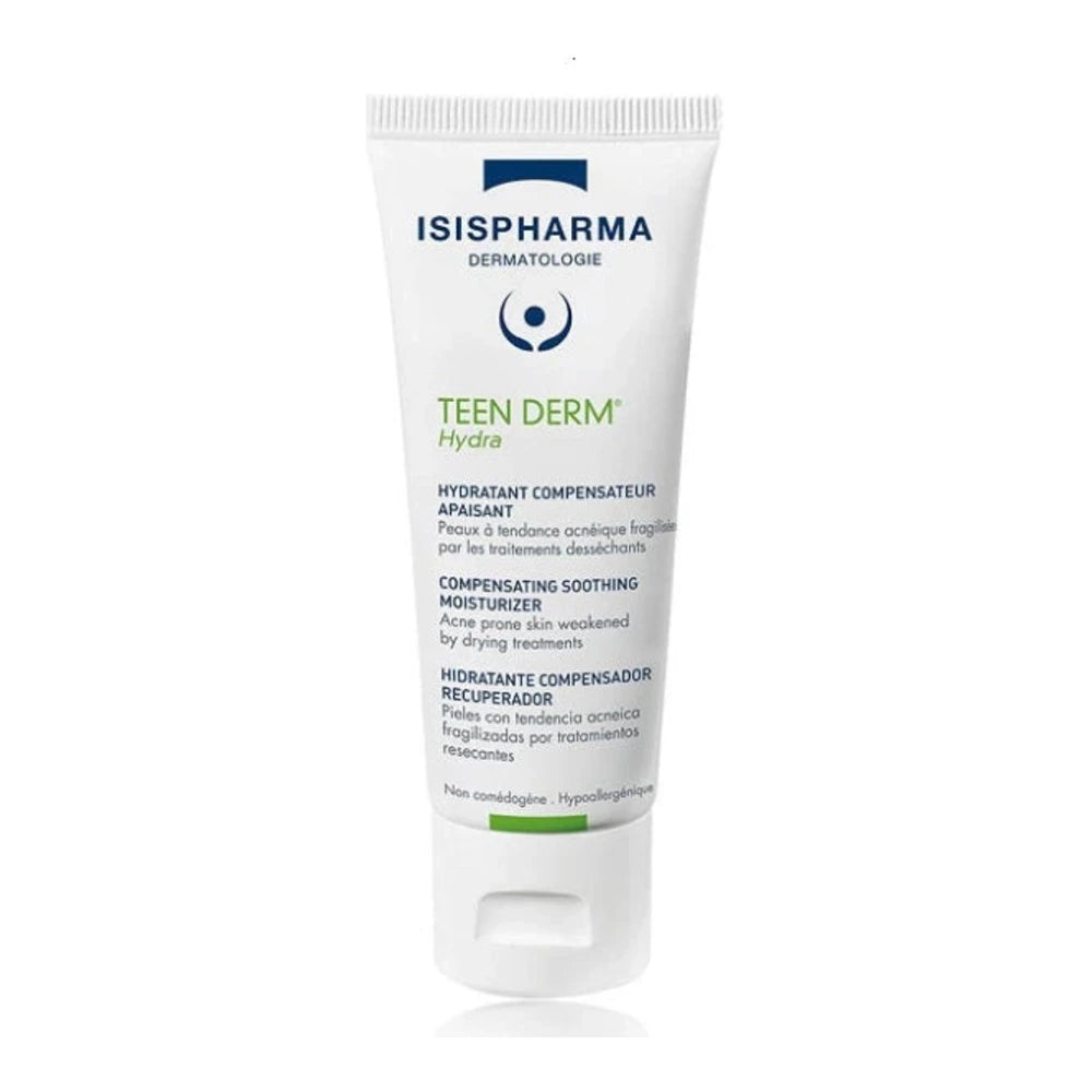 Isispharma Teen Derm Hydra 40 ml, soin hydratant pour peaux grasses à imperfections