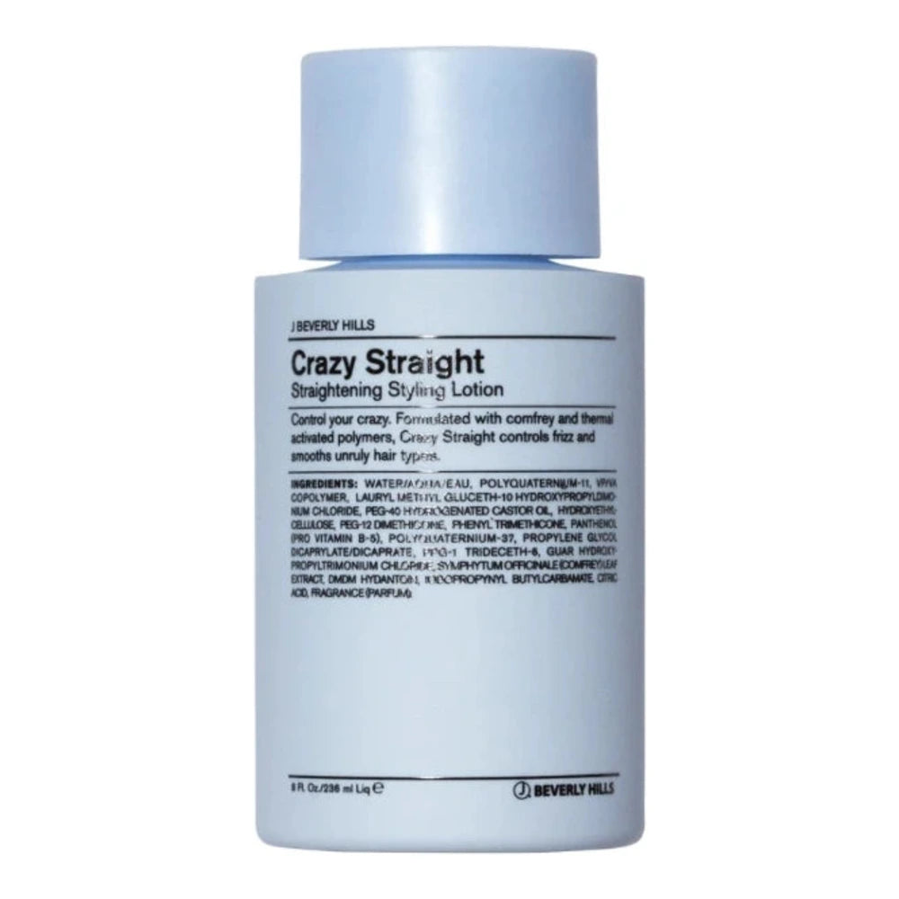 J Beverly Hills Crazy Straight 236 ml – flacon du soin lissant anti-frisottis
