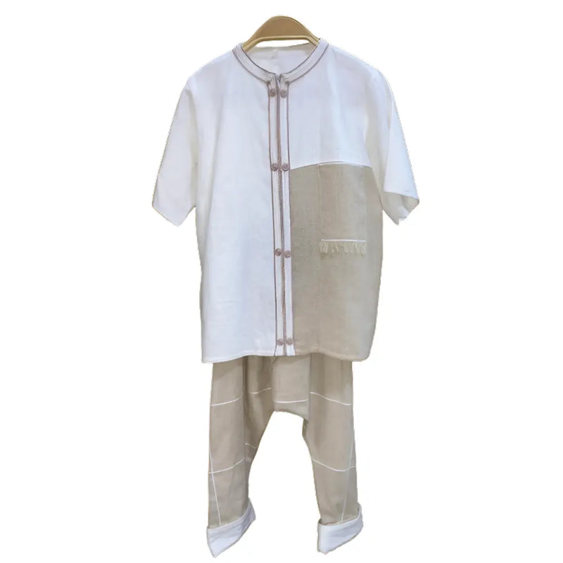Jabador Dos Piezas Para Niño - Beige