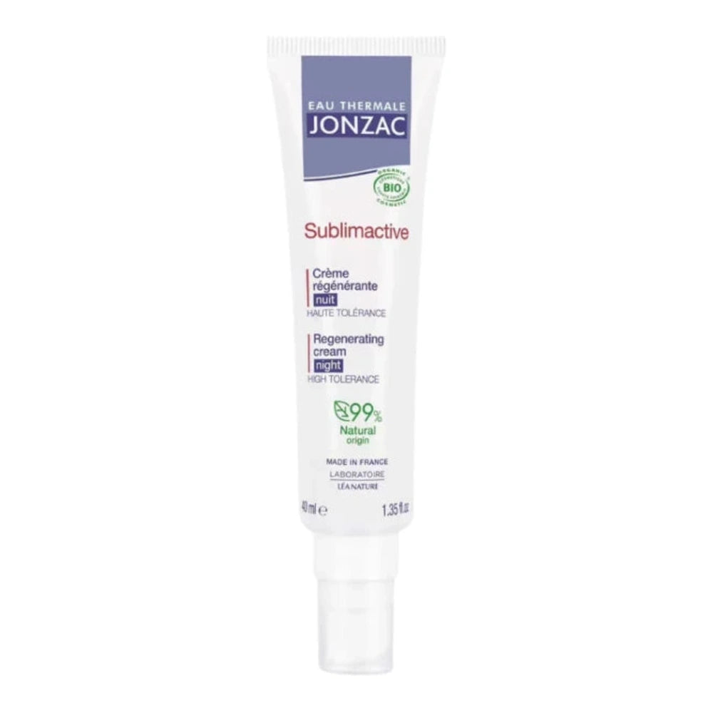 Pot de crème régénérante nuit Jonzac Sublimactive 40 ml