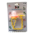Sucette en silicone Juniors 2ème âge avec clip attache-sucette