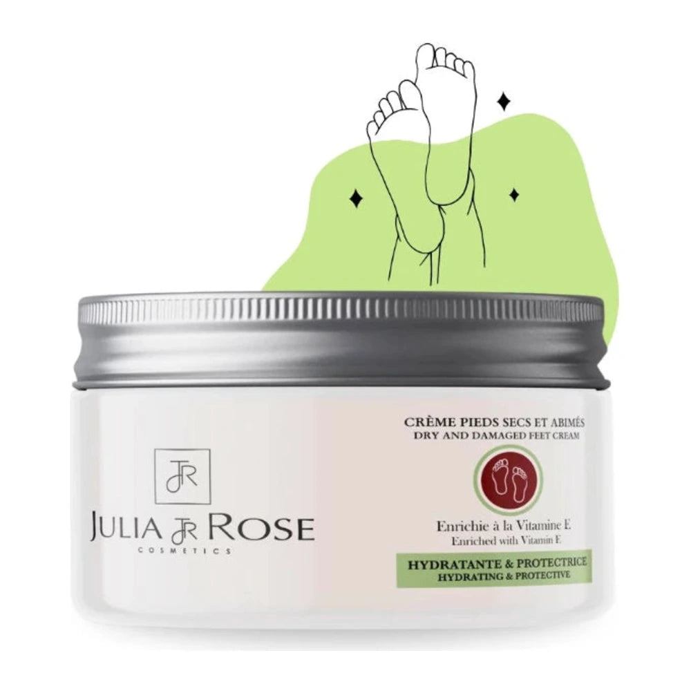 Julia & Rose Crème Pieds à la Vitamine E 100 ml – tube