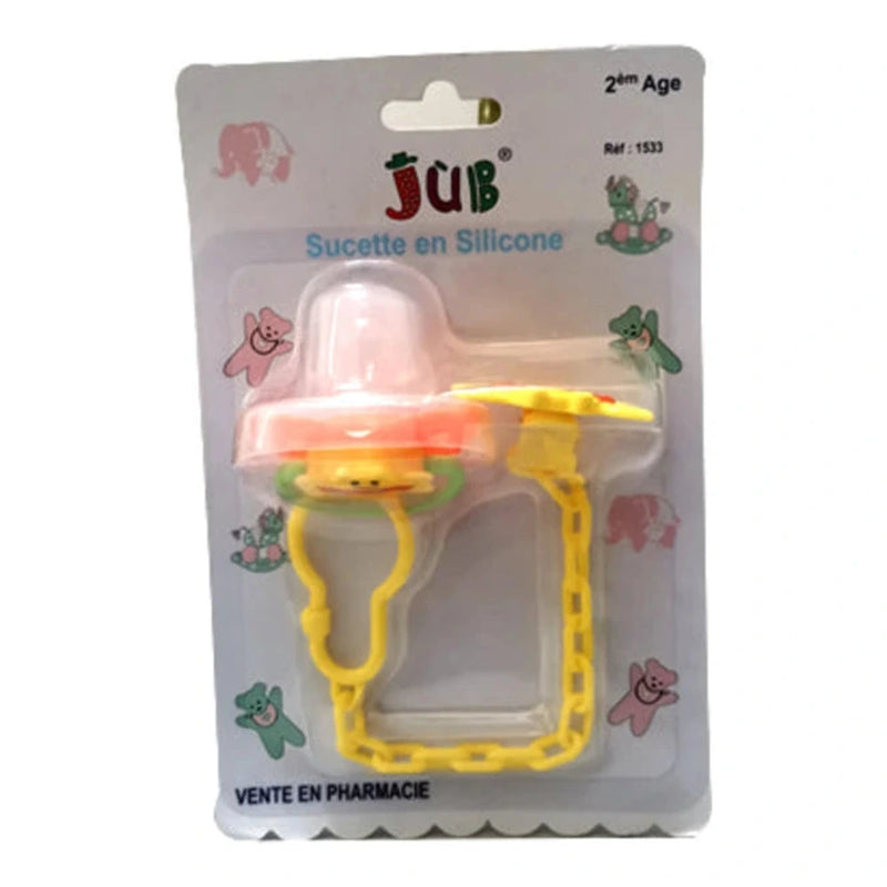 Juniors sucette en silicone  jub 2eme age +couvercle