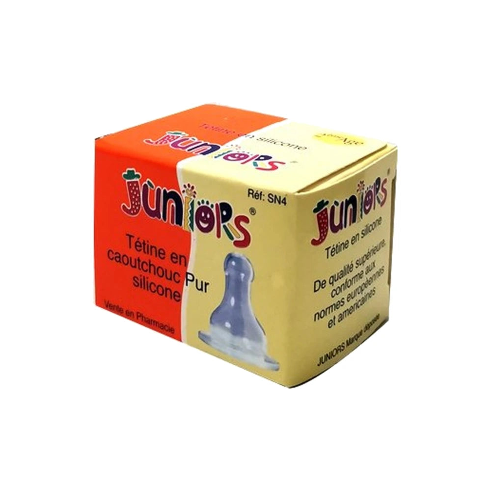 Juniors Tétine en silicone 2e âge – boîte