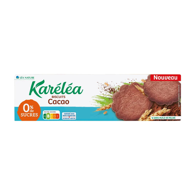 Karéléa Biscuits Cacao Sans Sucre - 132g