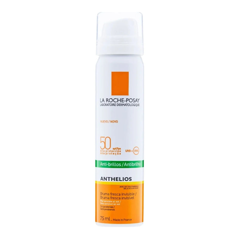 لاروش بوزاي أنثيليوس بخاخ واقي شمس غير مرئي SPF50 للبشرة المختلطة إلى الدهنية | 75 مل