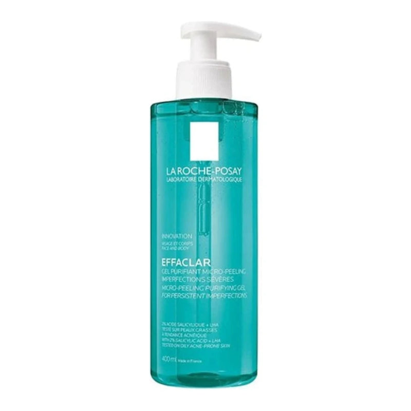 La Roche-Posay Effaclar Gel Purifiant Micro-Peeling Peau Grasse Acnéique – 400 ml