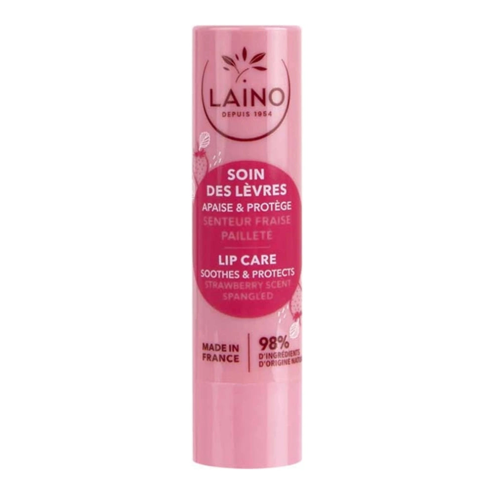 Laino Soin des Lèvres Pailleté Senteur Fraise 4 g