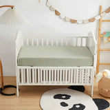 Bambidou Drap Housse Pour Lit Bébé 120x60 cm - Vert Eau
