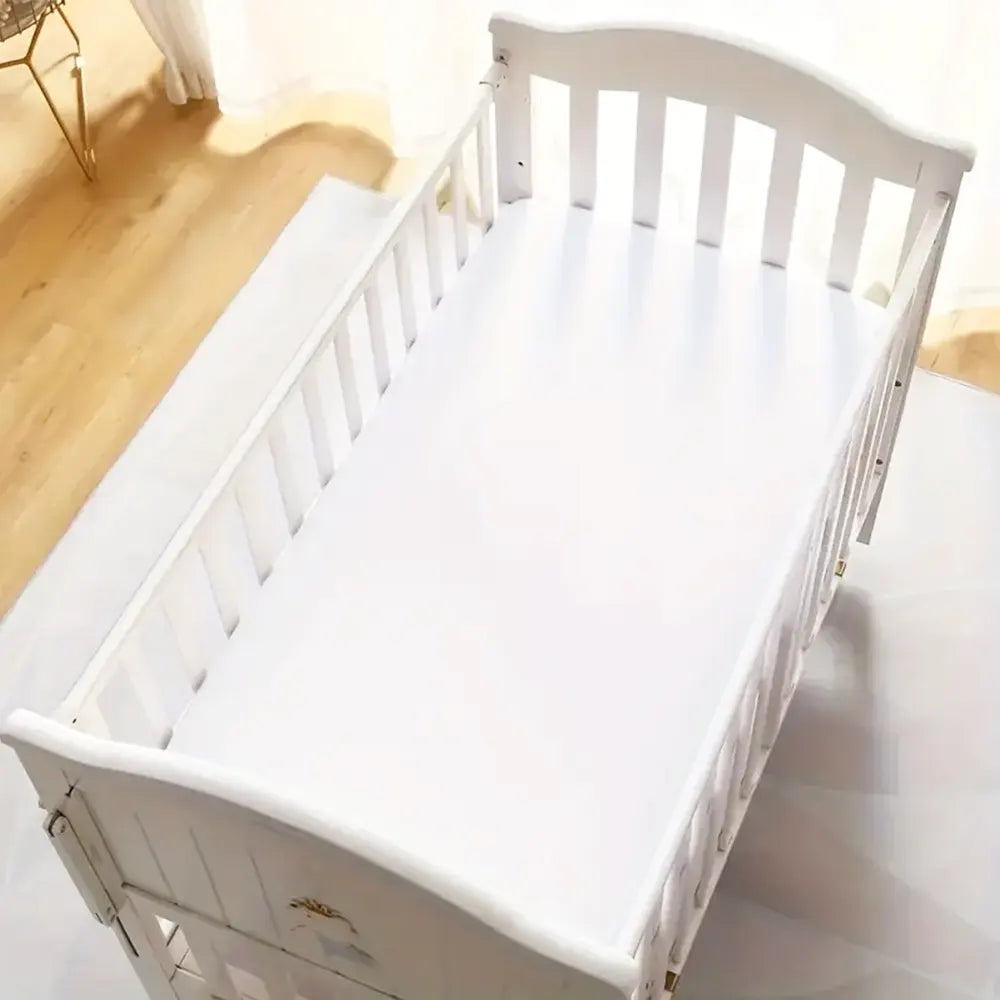 Bambidou Drap Housse Pour Lit Bébé 120x60 cm - Blanc