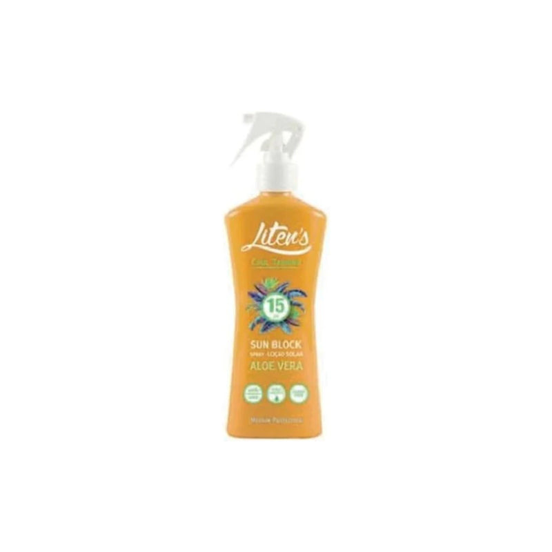 Protector solar en spray con aloe vera FPS 15 de Liten, 250 ml