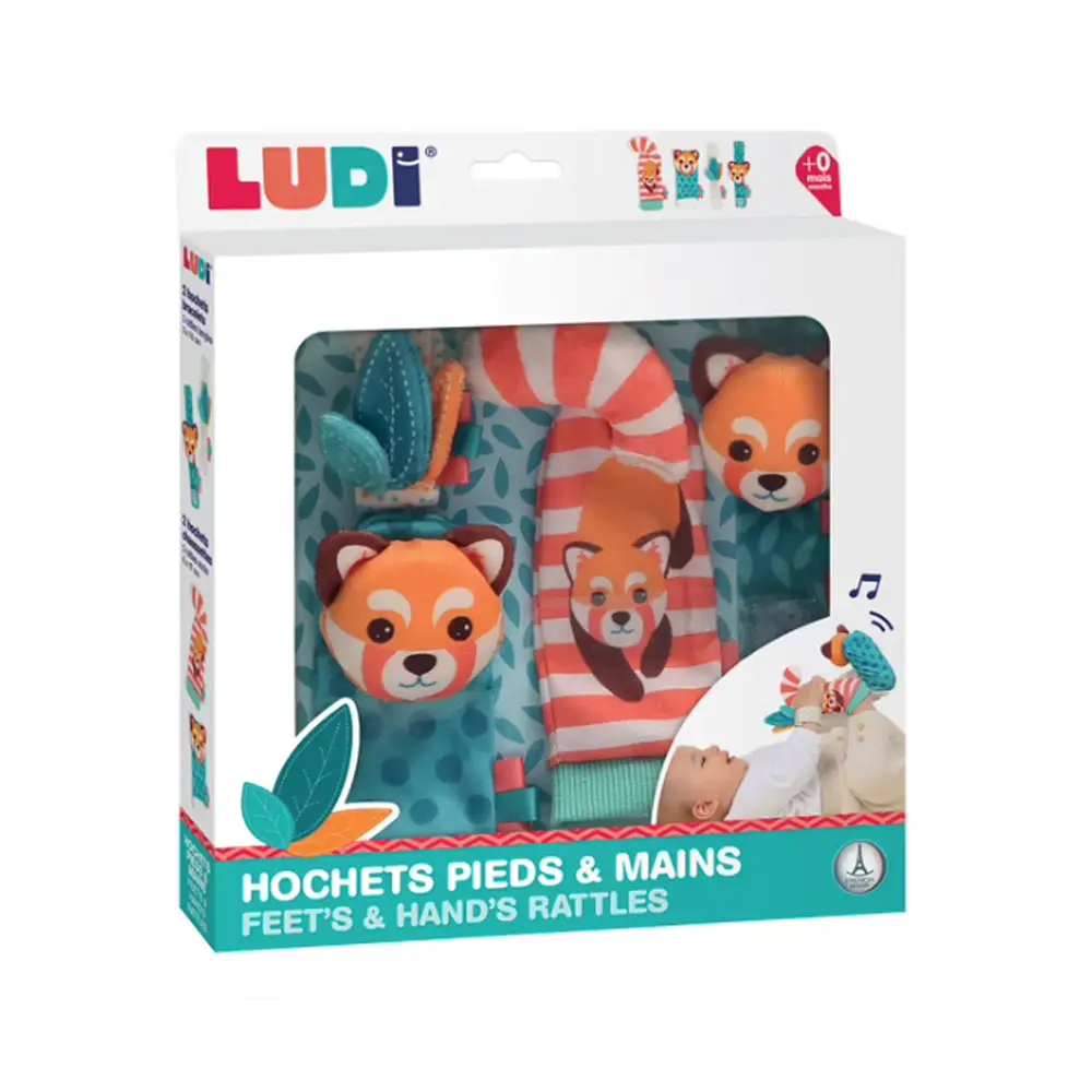 Ludi Hochets Pieds et Mains pour Bébé 3m+