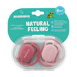 Paire de sucettes orthodontiques Mammia Natural Feeling +6 mois – emballage