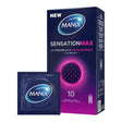 Boîte de 10 préservatifs perlés Manix Sensation Max