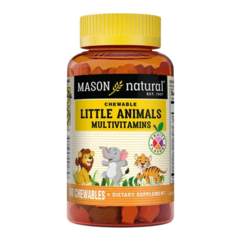 Mason Natural Little Animals Multivitaminas 60 tabletas masticables