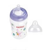 Biberon Nûby Col Large Avec Tétine Anti-Coliques 360ml 3m+ - Mauve