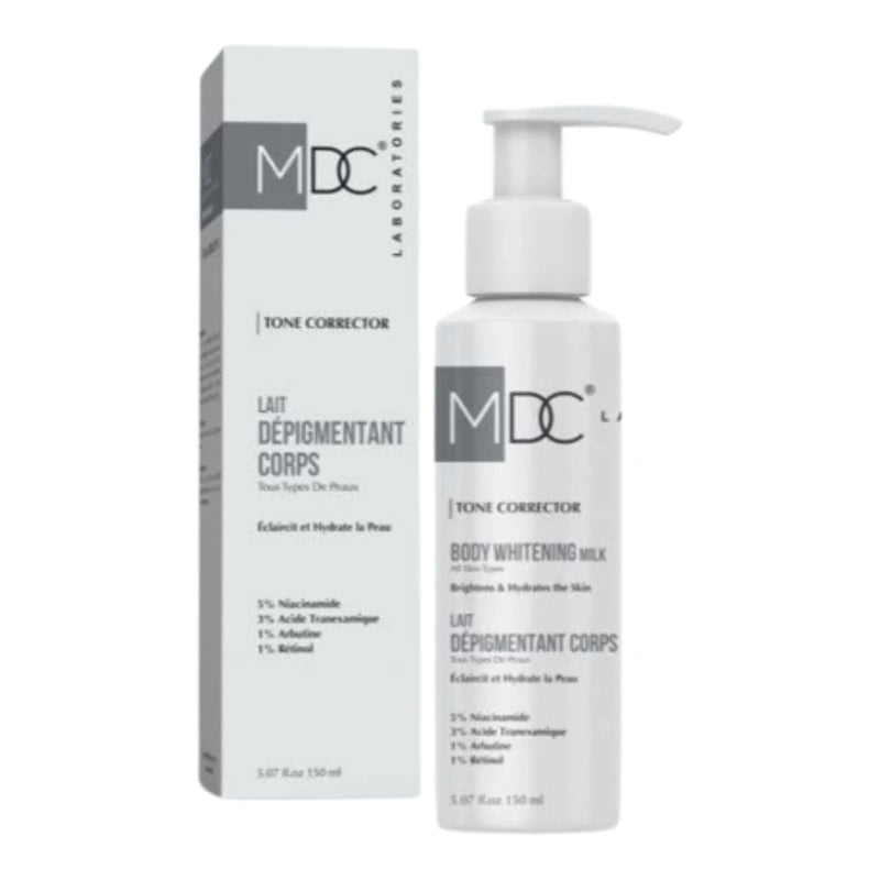 Leche blanqueadora corporal correctora de tono MDC 150 ml