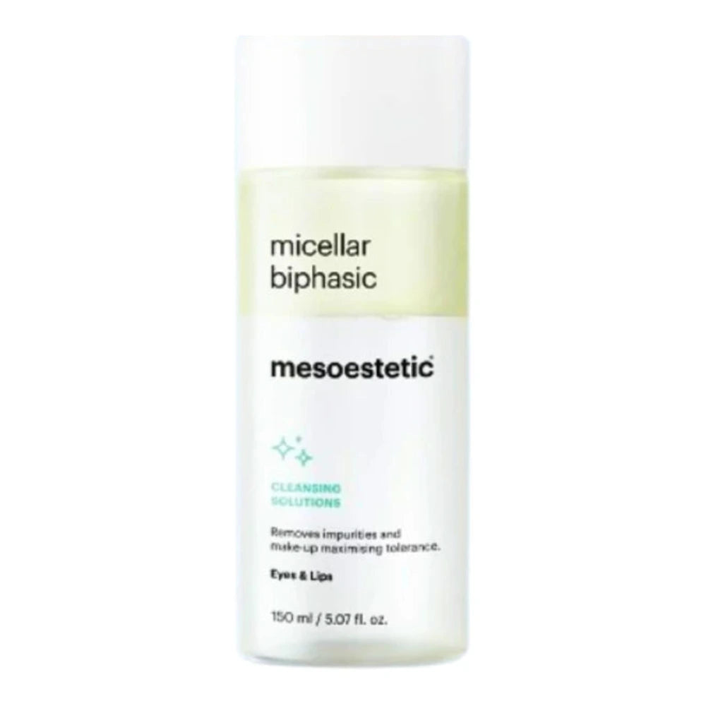 Flacon Mesoestetic démaquillant biphasé yeux et lèvres 150 ml