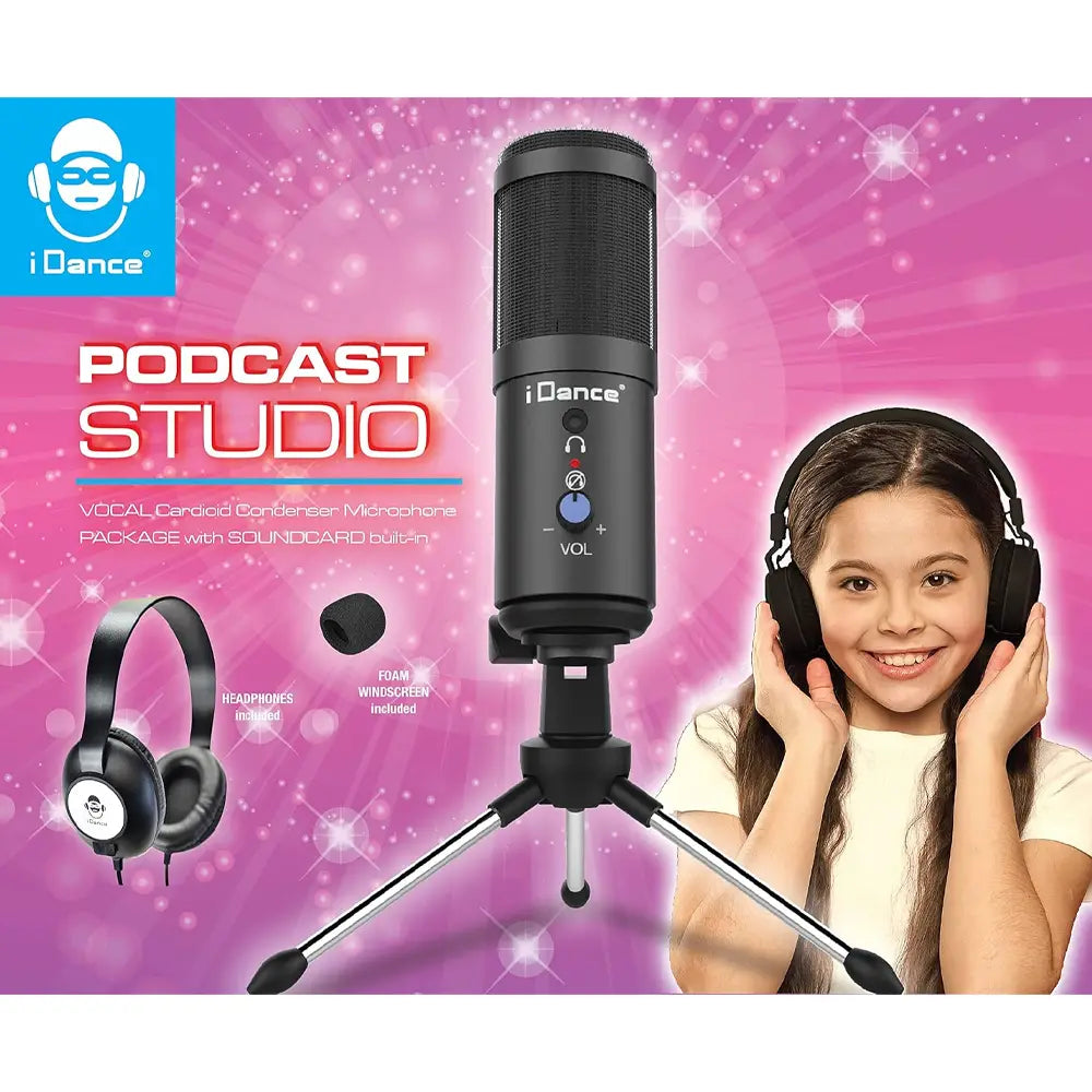 Estudio de podcasts de iDance Streaming Media Station