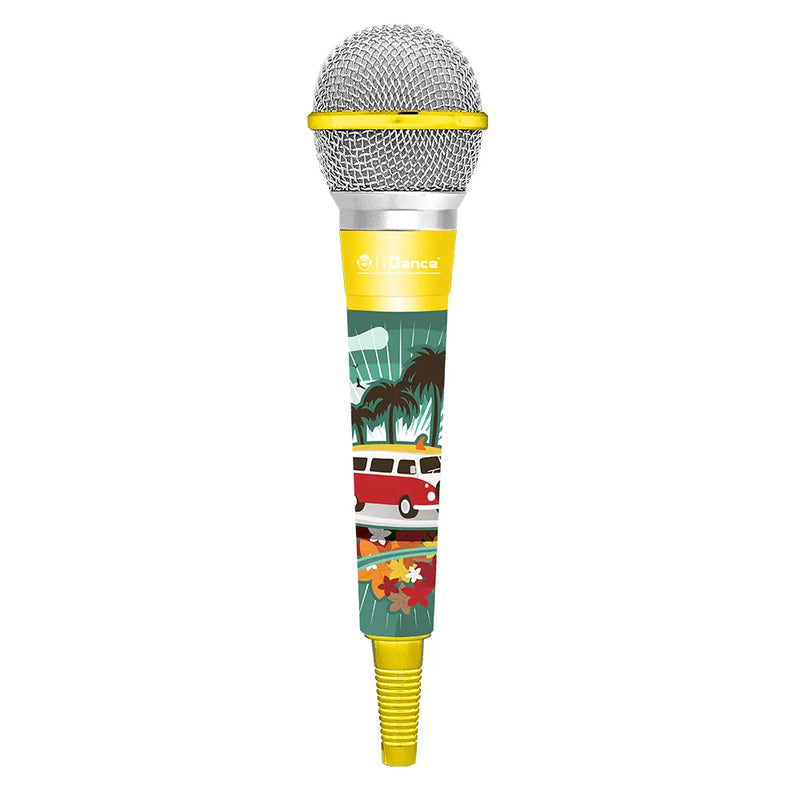 iDance Microphone Filaire à Brancher CLM6 - Jaune