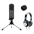 Streaming Media Station Podcast Studio avec Casque 