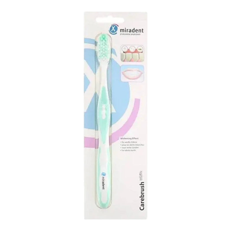 Miradent Carebrush White Toothbrush Green