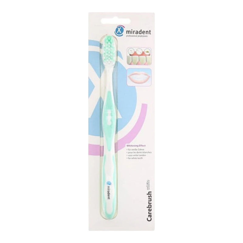 Miradent فرشاة أسنان Carebrush White خضراء