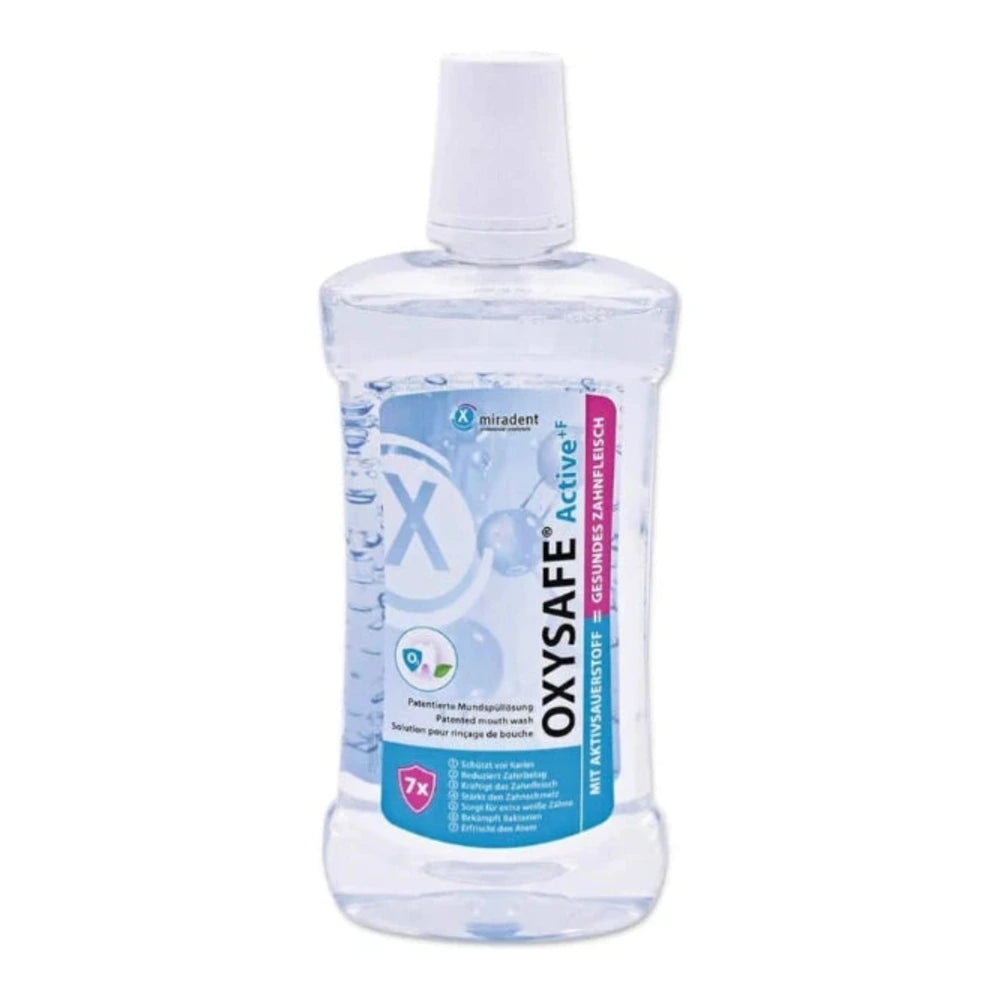 Miradent Oxysafe Active+f bain de bouche 500 ml - flacon
