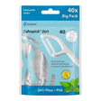 Miradent Zahnpick Bâtonnets Fil Dentaire & Cure-Dent 2 en 1 – 40 pièces