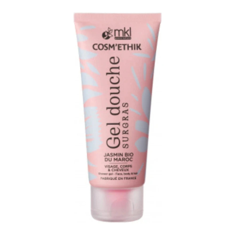 MKL Cosm'ethik gel douche jasmin bio du Maroc 200 ml, flacon