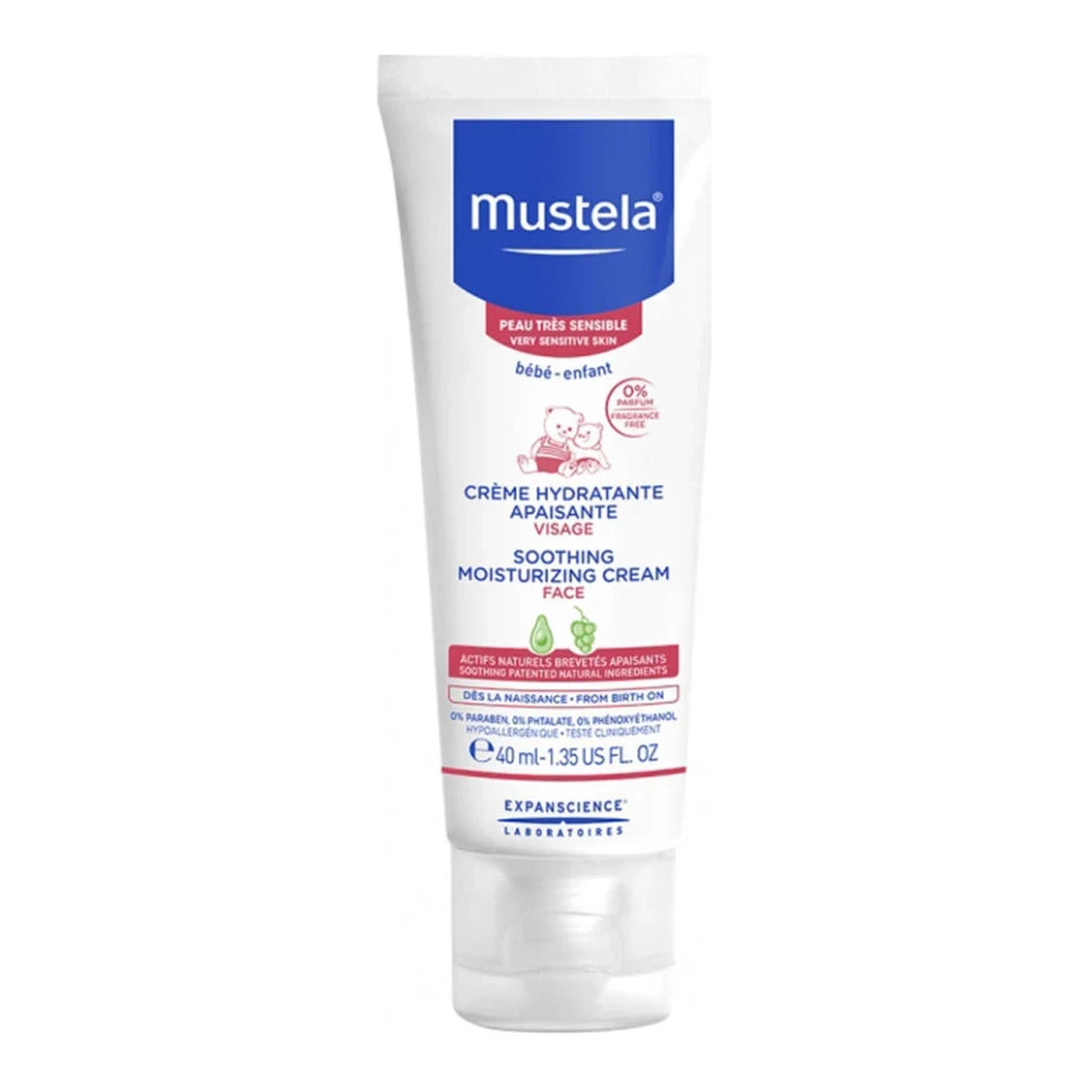 Mustela crème visage hydratante apaisante 40 ml – tube