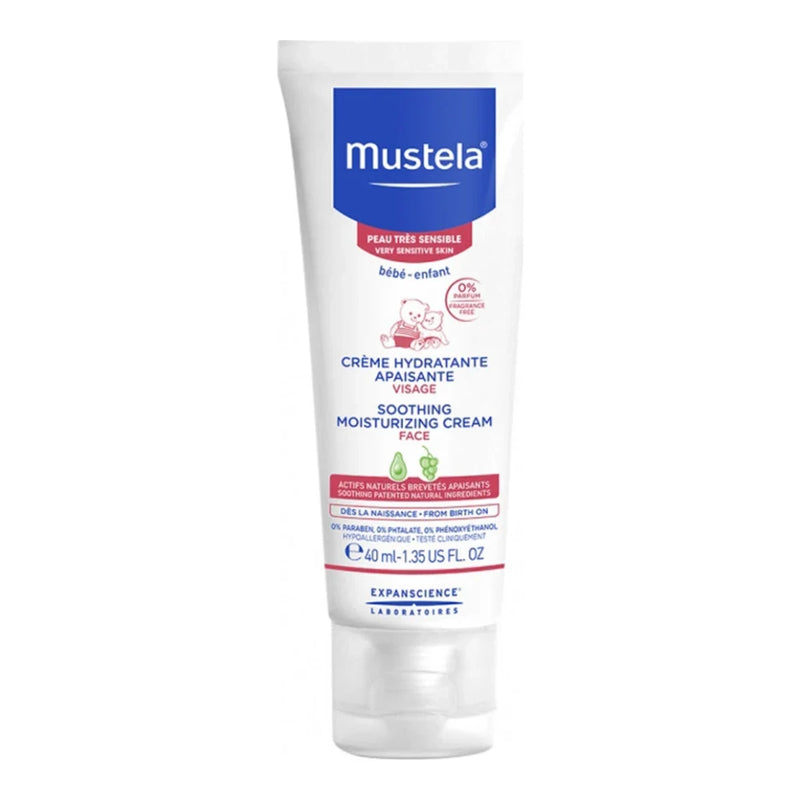 كريم الوجه المرطب المهدئ Mustela - 40 مل