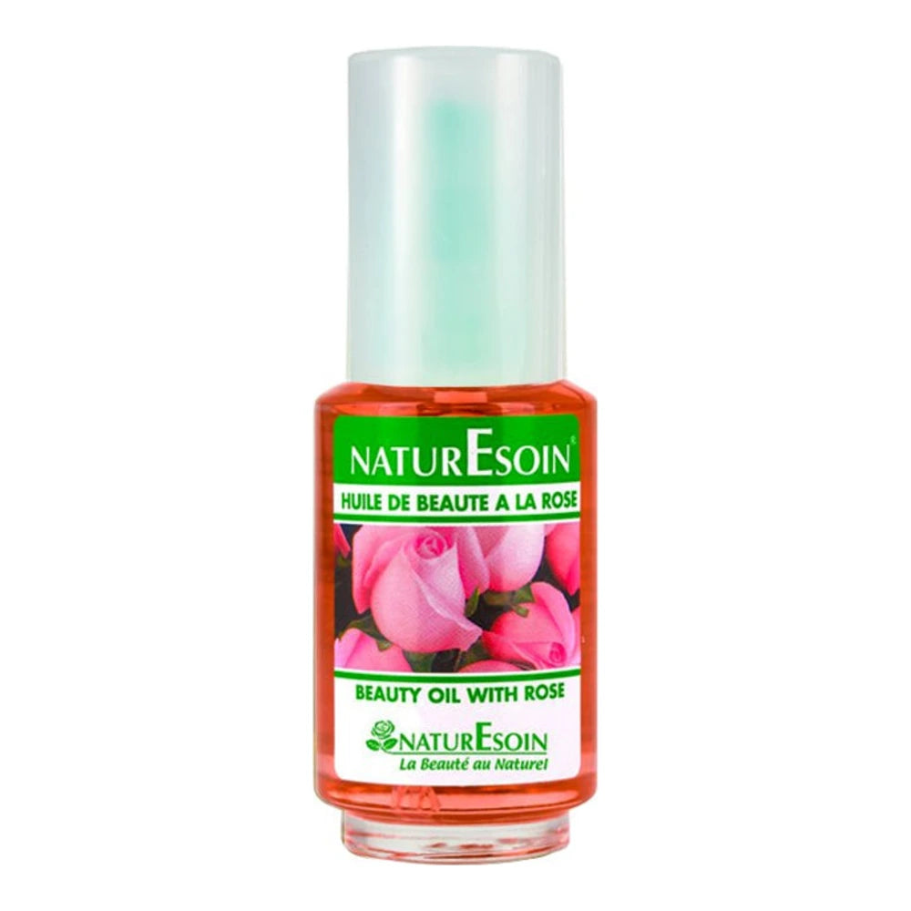 NaturEsoin Huile de Beauté Rose 50 ml – Nutrition & Éclat Cheveux