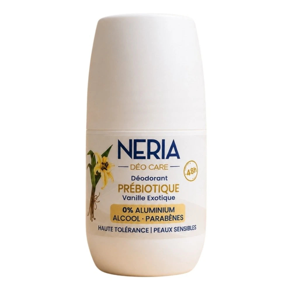 Neria Déo Care déodorant prébiotique vanille exotique 60 ml – bille