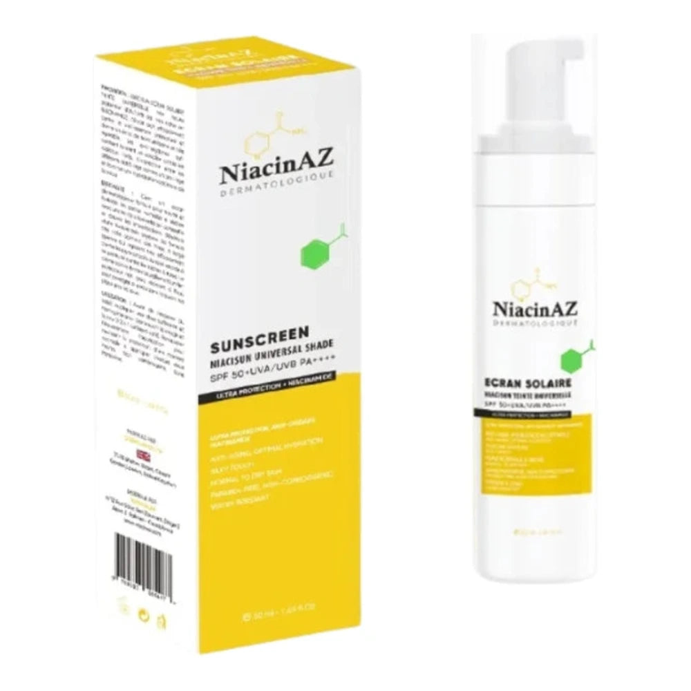 NiacinAZ Nacisun légère invisible 50 ml – écran solaire visage