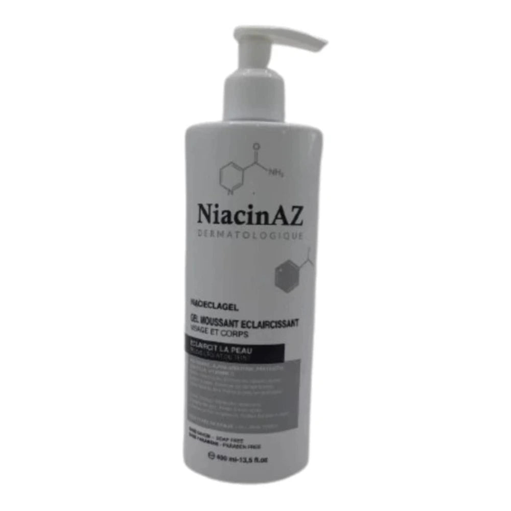 NiacinAZ Niacieclagel gel moussant éclaircissant 400 ml – flacon