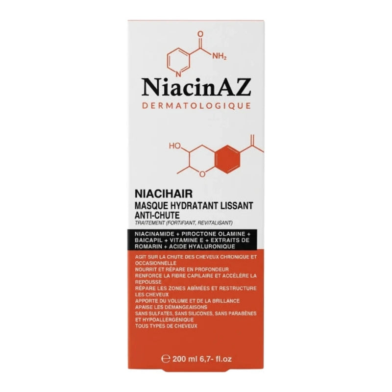 Niacinaz Niacihair Masque Hydratant Lissant Anti-Chute 200ML