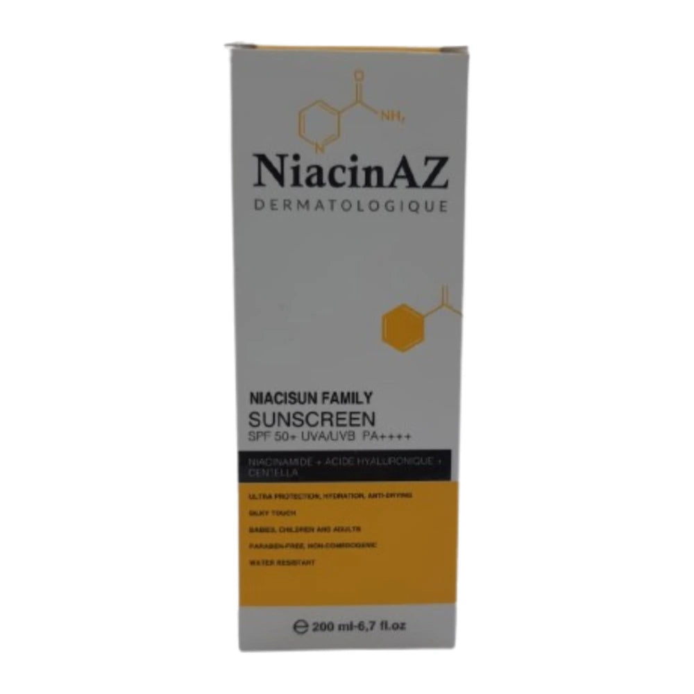 NiacinAZ Niacisun Family écran solaire SPF50+ 200 ml