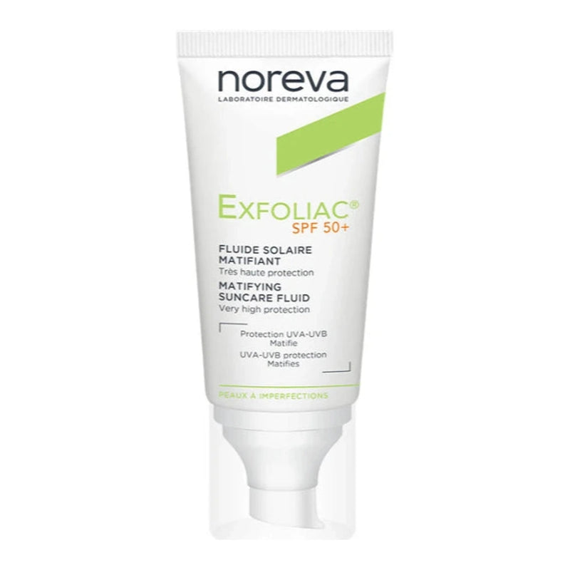 NOREVA EXFOLIAC FLUIDE SOLAIRE MATIFIANT SPF50+ 40ml