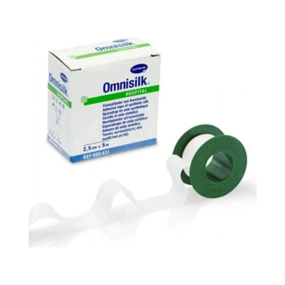Rouleau de sparadrap Hartmann Omnisilk 2,5 cm x 5 m