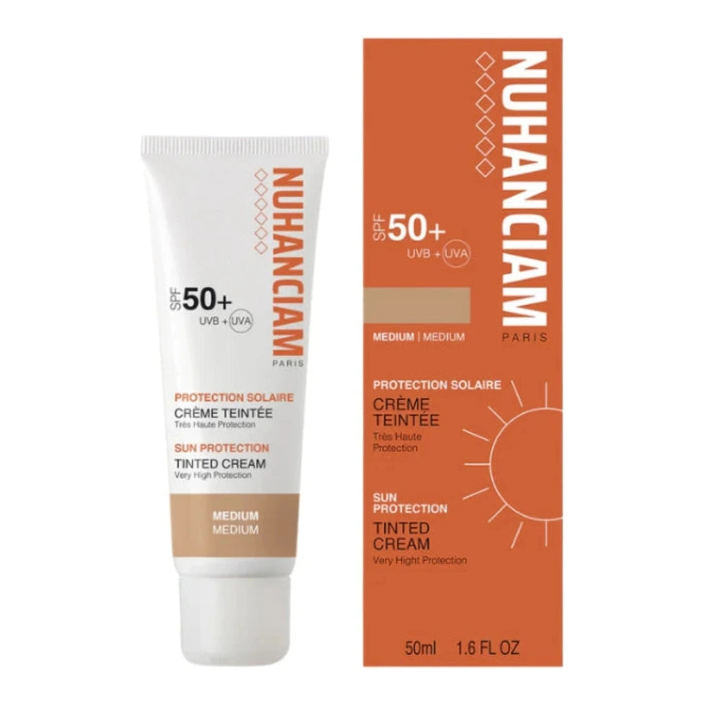 Nuhanciam écran solaire teinté medium SPF50+ 50 ml, tube