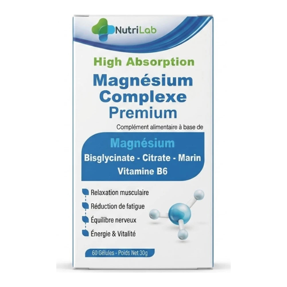 Nutrilab Magnésium Complexe Premium 60 Gélules