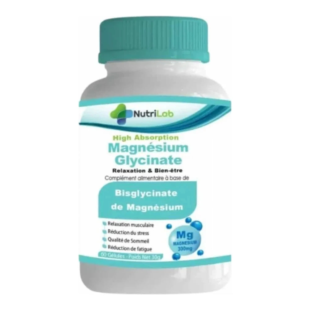 Nutrilab Magnésium Glycinate 300 mg 60 Gélules