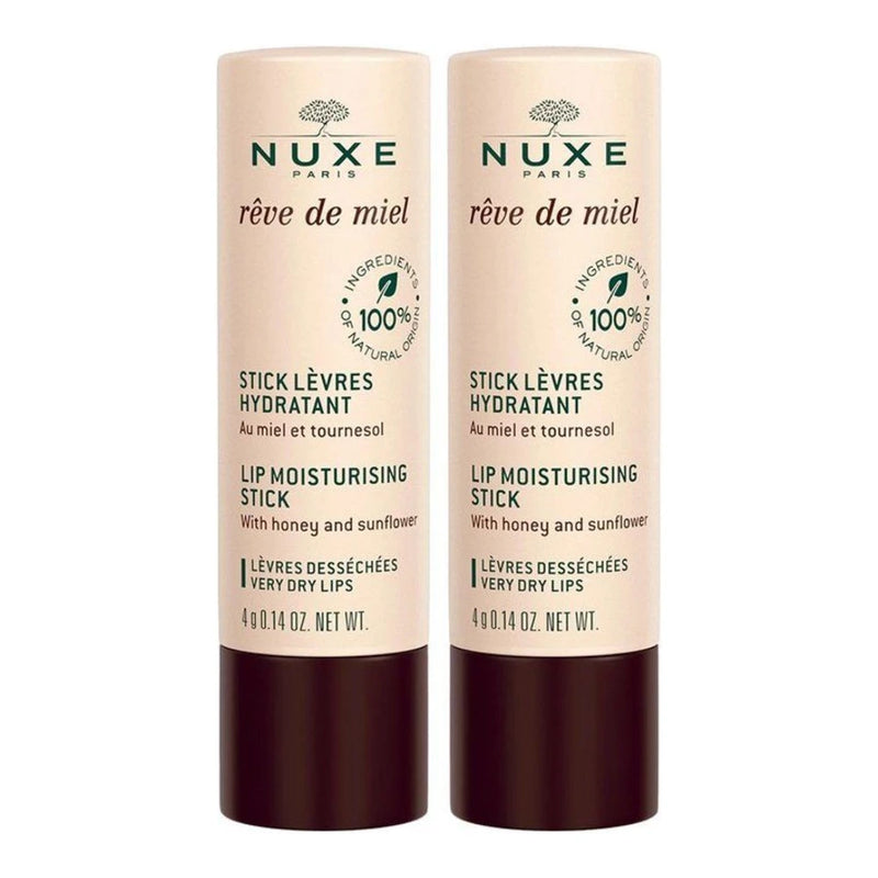 NUXE Rêve de Miel – Stick Lèvres Hydratant Lot de 2