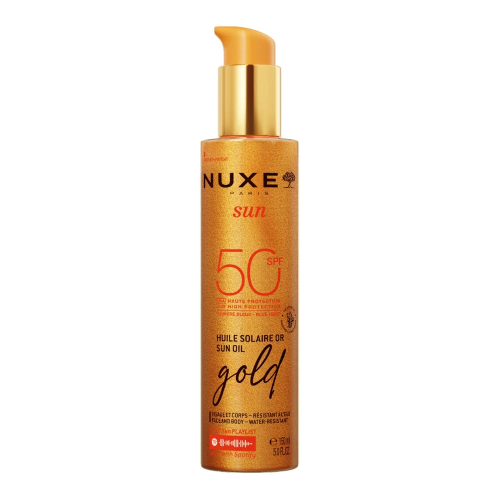 Nuxe Sun huile solaire or SPF50 150 ml – flacon