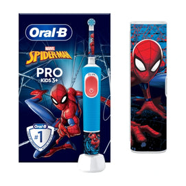 Oral-B Kids Spiderman brosse à dents électrique rechargeable dès 3 ans – coffret