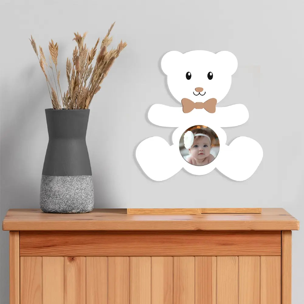 Wlidaty Home Cadre Photo en Blanc - Ours