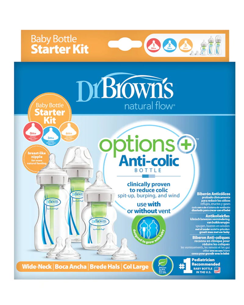 Dr. Brown’s Kit de démarrage Biberons à Col Large