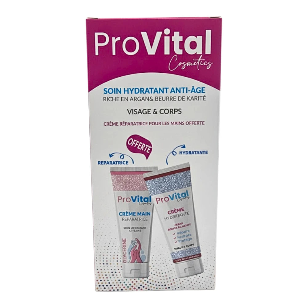 Pack Pro Vital crème hydratante 100 ml et crème mains réparatrice 100 ml