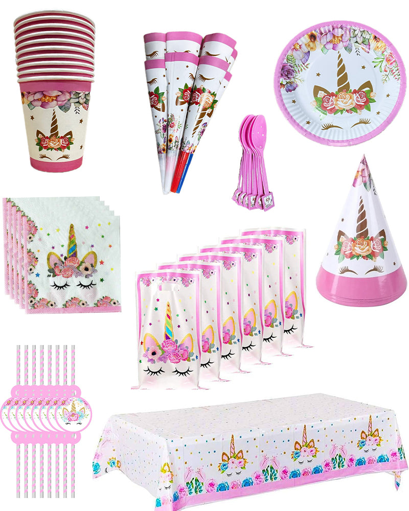 Pack Anniversaire 91 Pièces - Licorne